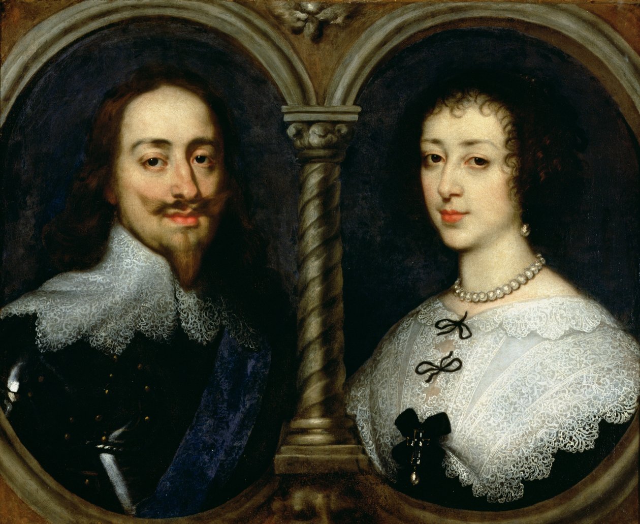 Karl I. von England (1600-49) und Königin Henrietta Maria (1609-69) von Anthony van Dyck
