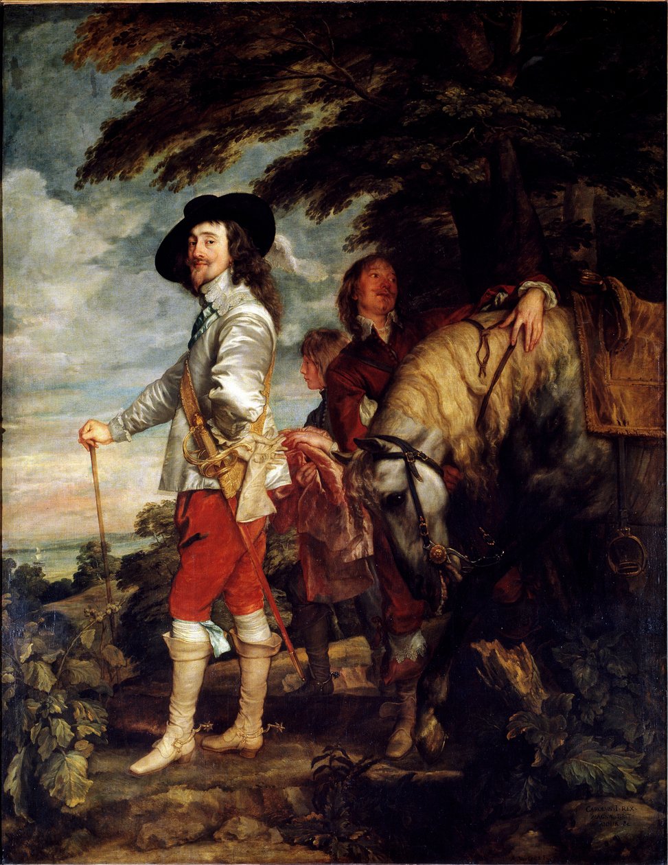 Ganzkörper-Selbstporträt von Karl I. von England, auch bekannt als der König auf der Jagd, ca. 1635 von Anthony van Dyck