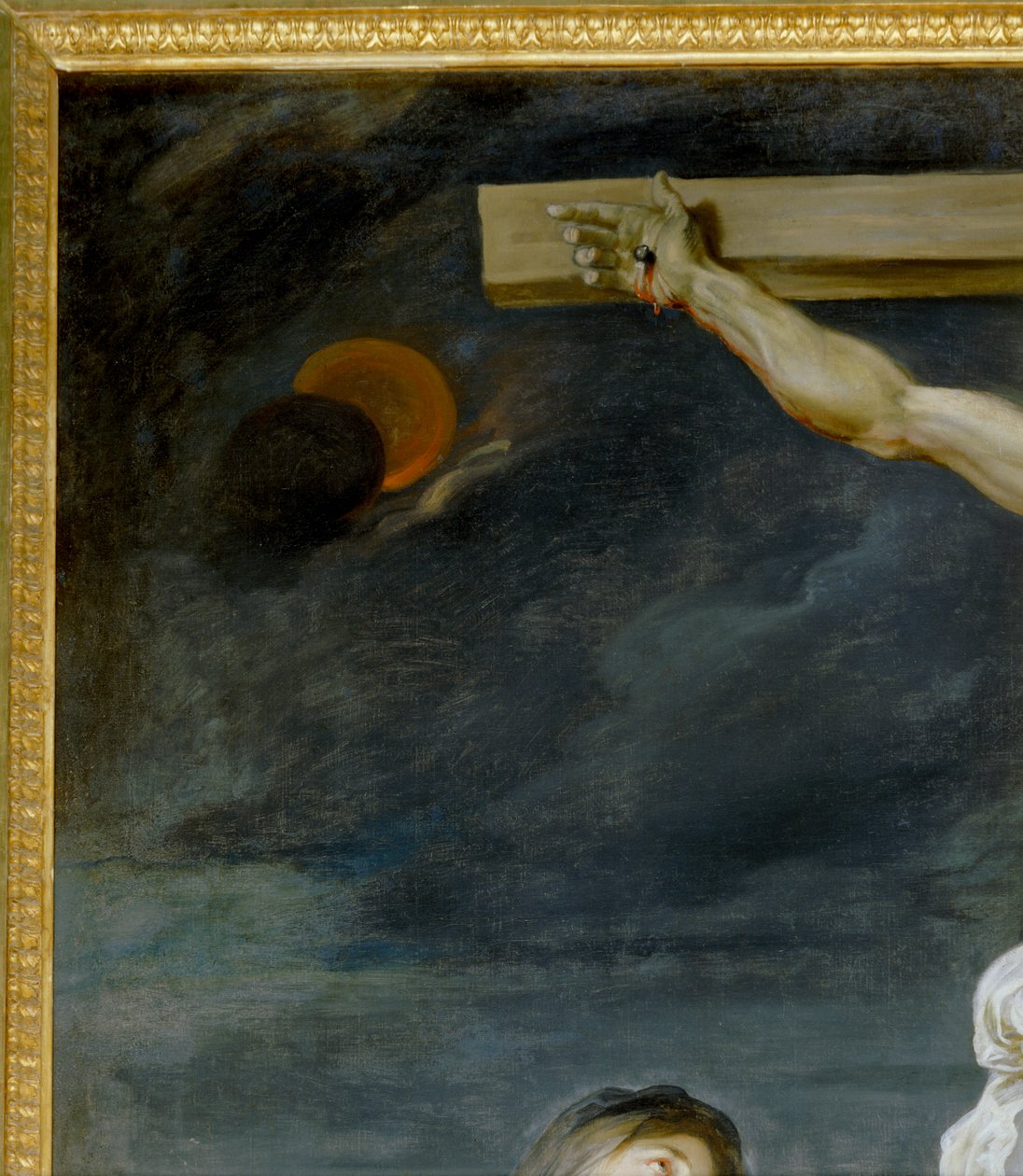 Christus am Kreuz, die Jungfrau, Heiliger Johannes von Anthony van Dyck