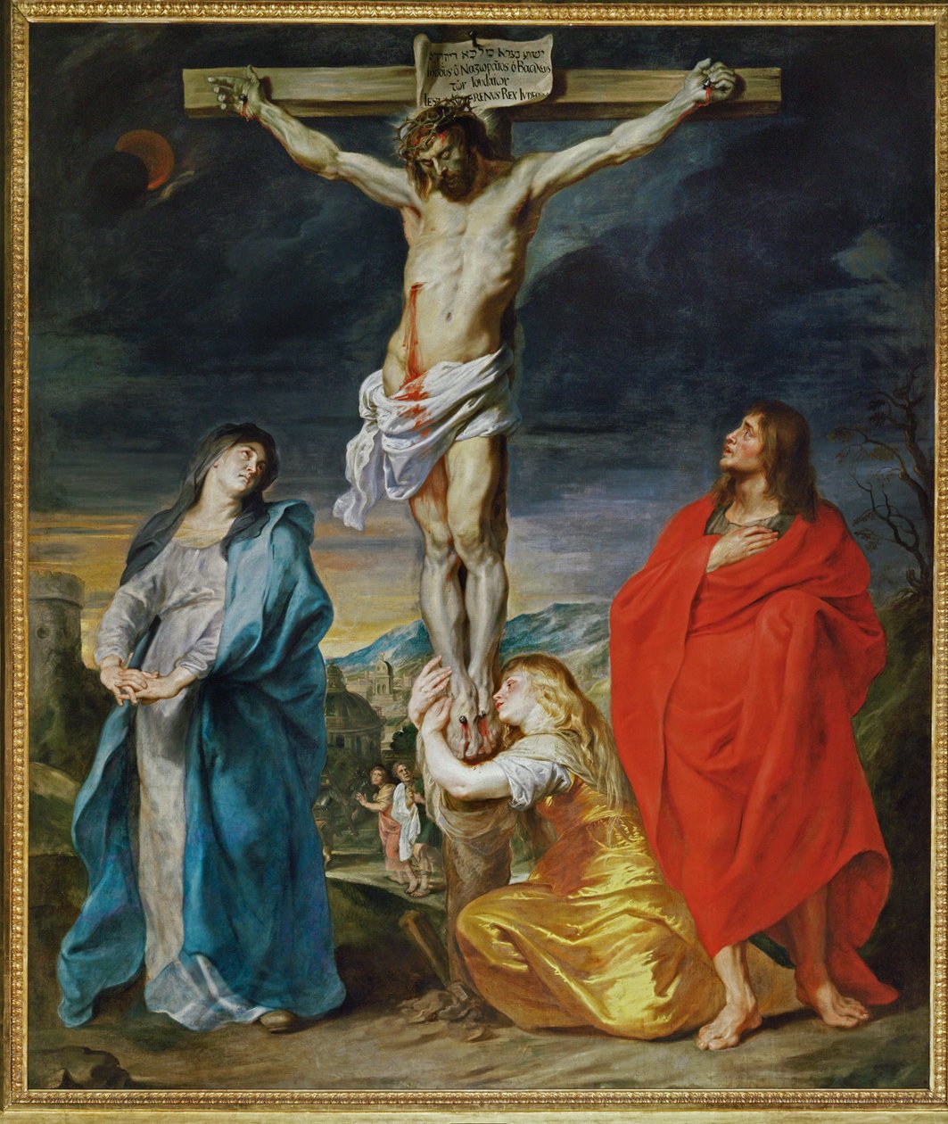 Der Christus am Kreuz, die Jungfrau, der Heilige Johannes und die Heilige Magdalena von Anthony van Dyck