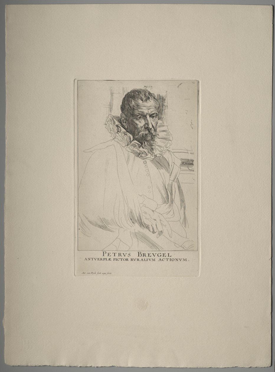 Porträt von Pieter Brueghel von Anthony van Dyck