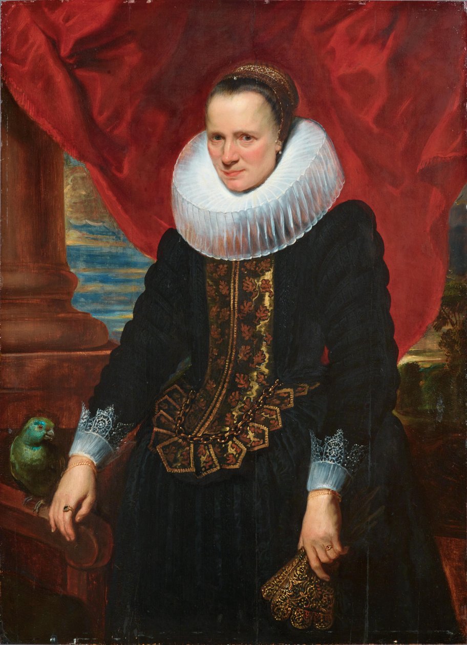 Porträt einer Frau mit großem Kragen von Anthony van Dyck