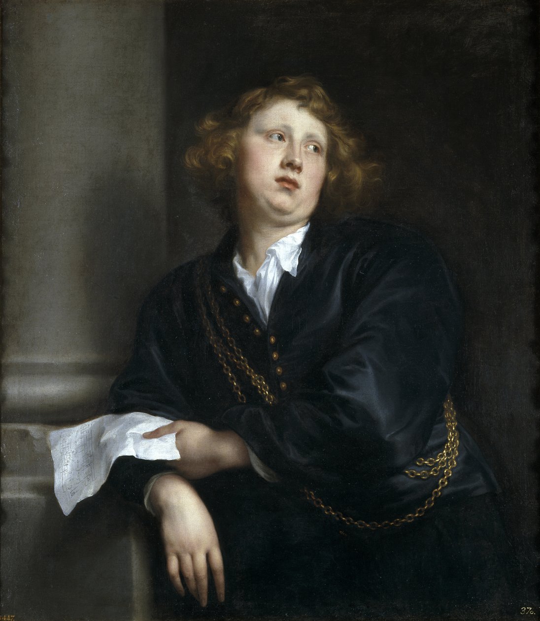 Porträt des Komponisten und Organisten Henricus Liberti 1610-1669 von Anthony van Dyck