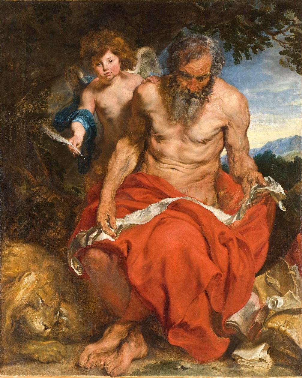 Heiliger Hieronymus, um 1620 von Anthony van Dyck