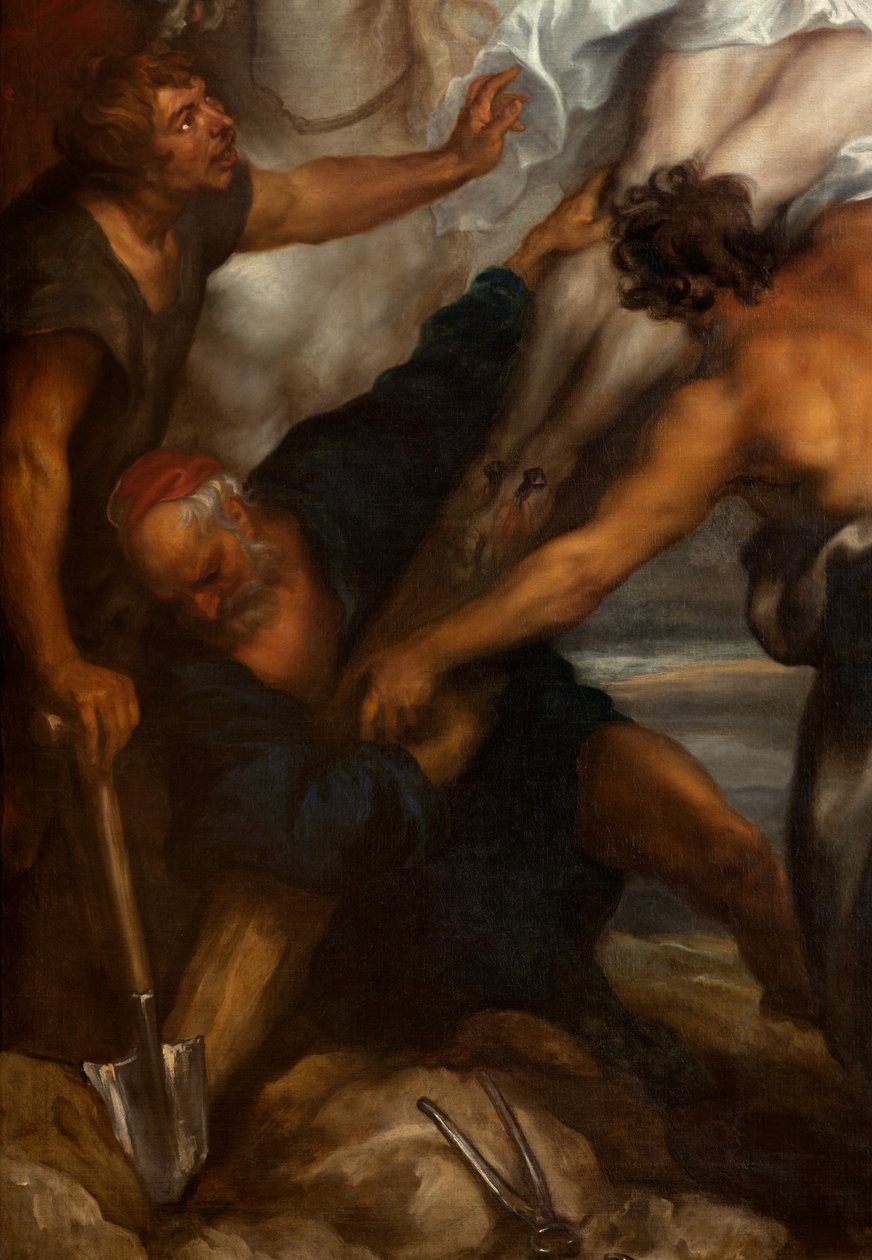 Die Kreuzaufrichtung, vor 1631 von Anthony van Dyck