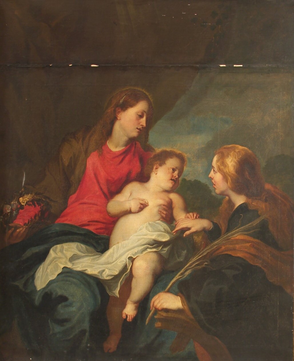 Die mystische Hochzeit der heiligen Katharina von Alexandria von Anthony van Dyck