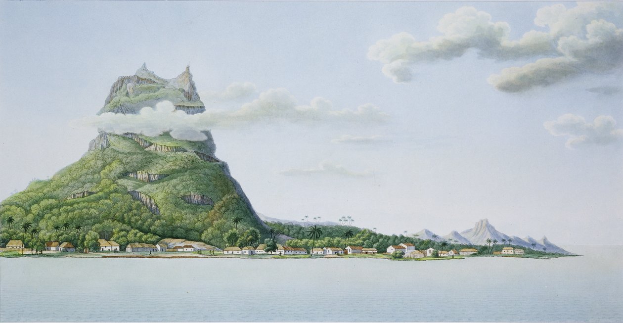 Blick auf die Insel Bora Bora, aus 