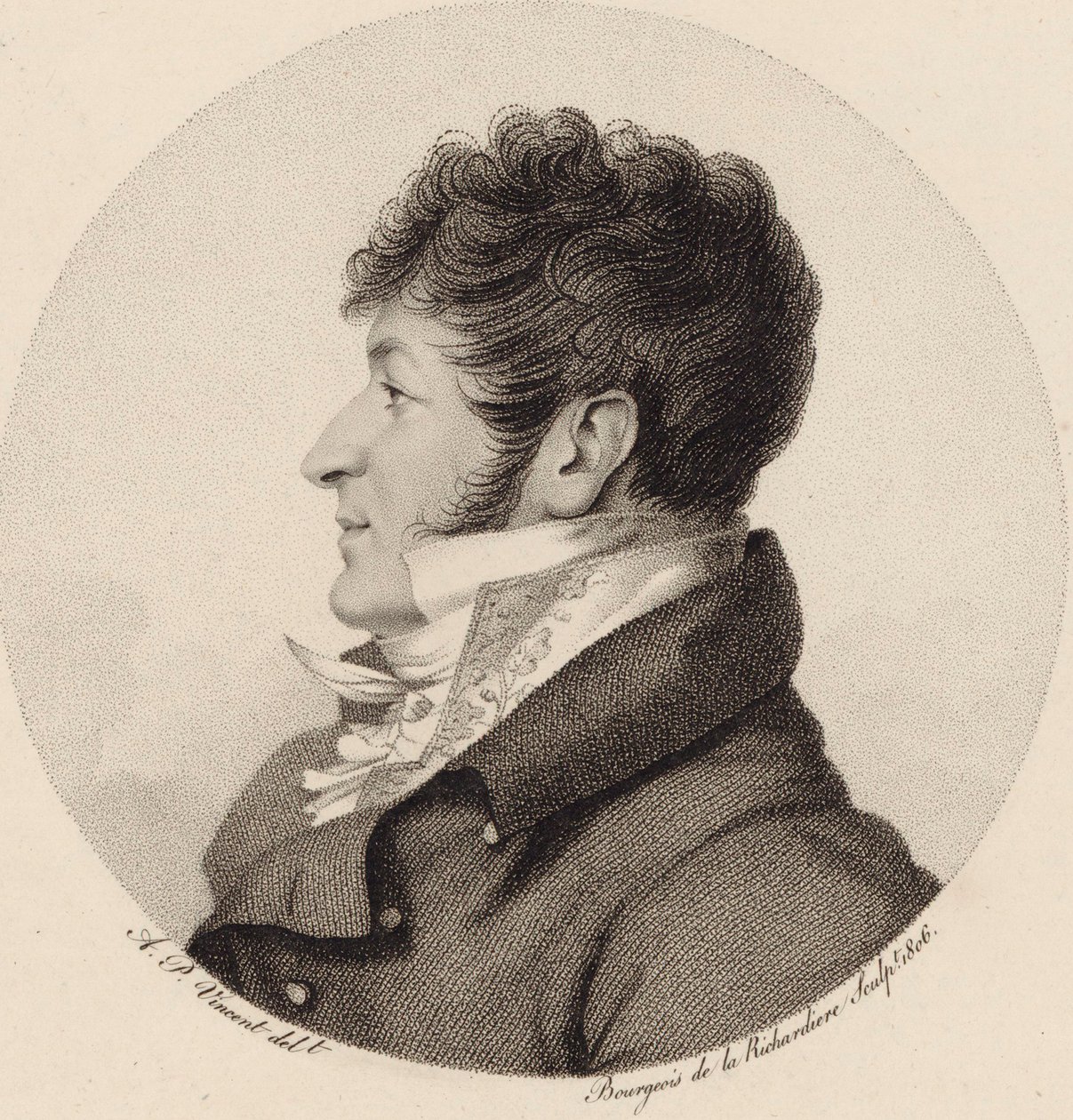 Porträt des Komponisten Charles-Henri Plantade 1764-1839, 1806 von Antoine Achille Bourgeois de La Richardiere
