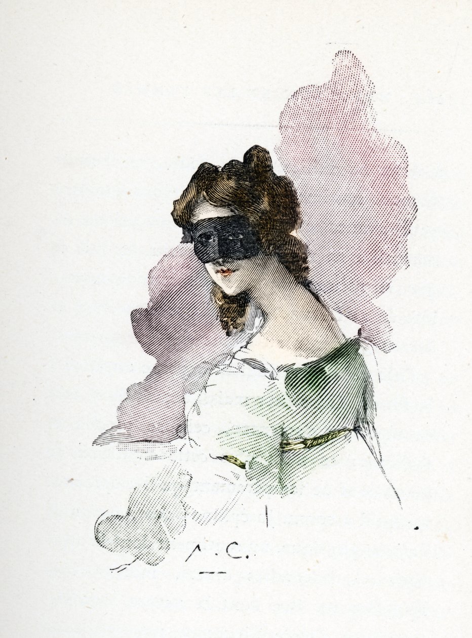 Porträt einer mysteriösen Geliebten von Napoleon I., genannt die Dame von Saint-Cloud von Antoine Calbet