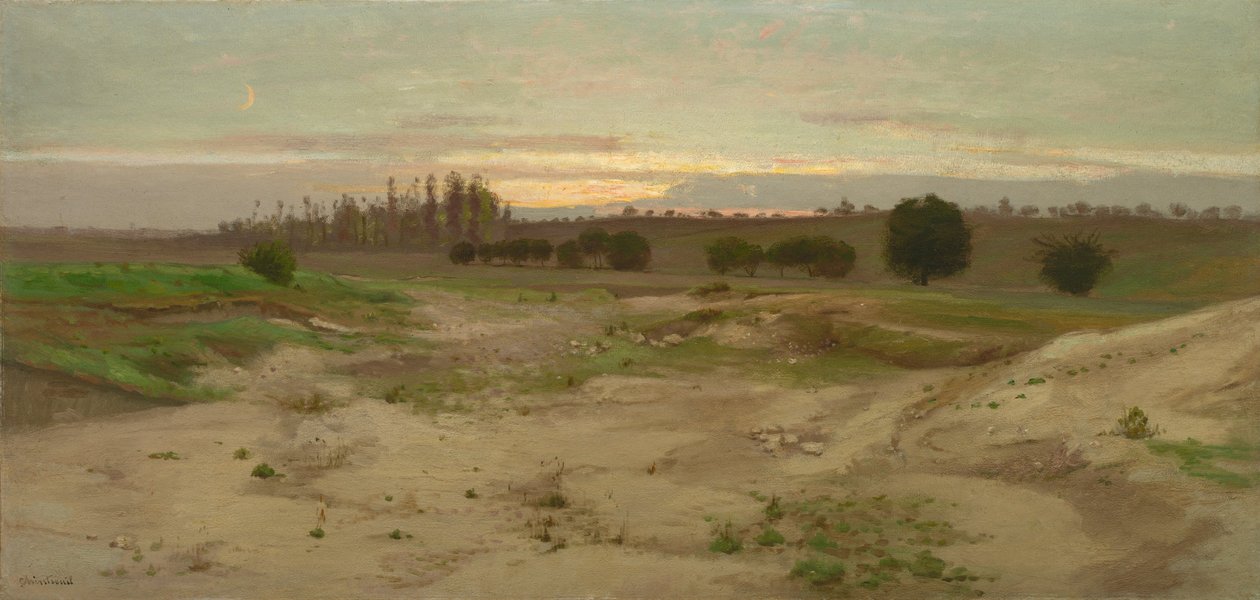 Die Marlgrube bei Mulcent: Abend, nach 1857 von Antoine Chintreuil