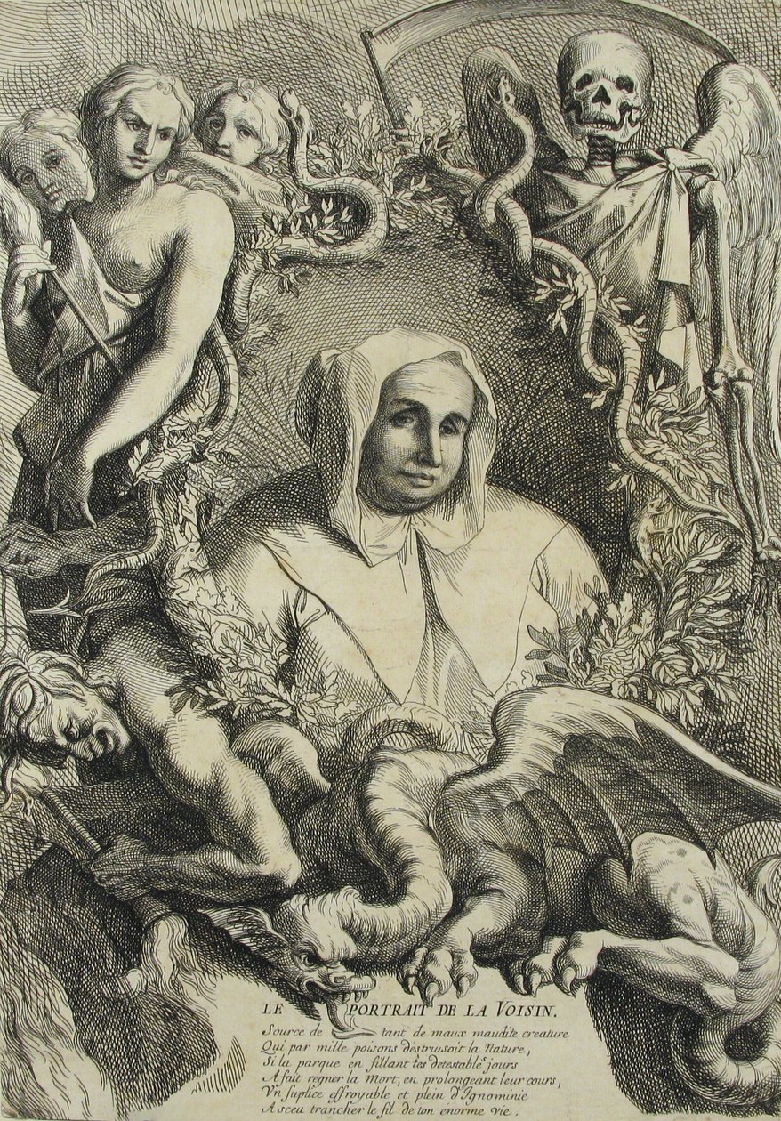 Porträt von La Voisin von Antoine Coypel
