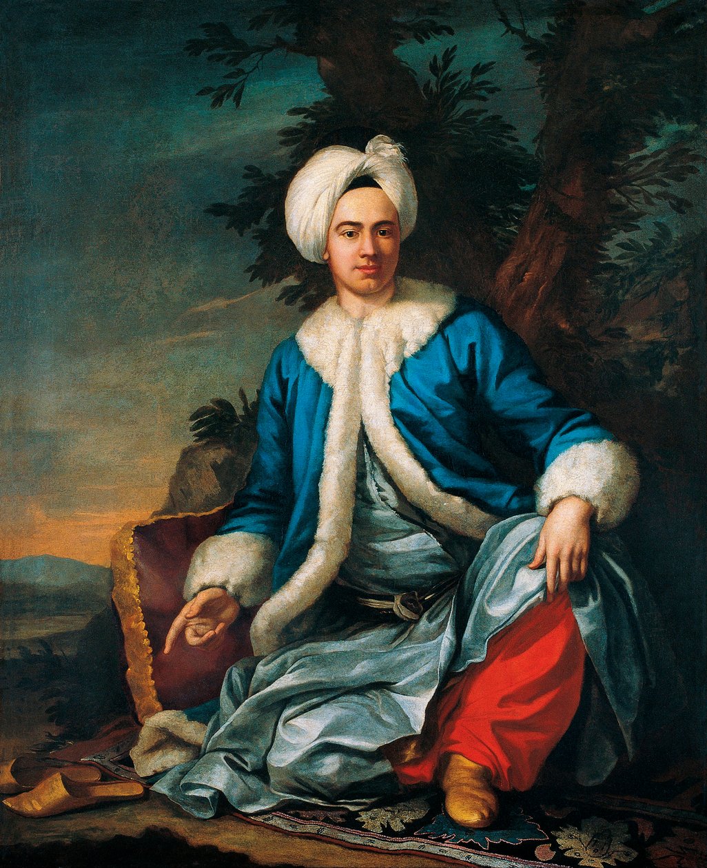 Porträt eines Europäers in türkischer Tracht von Antoine Favray
