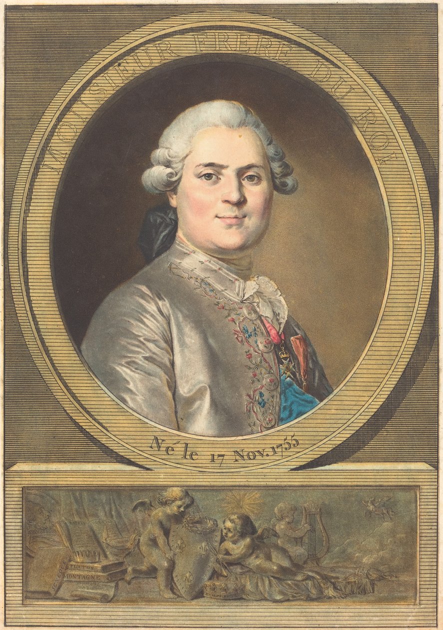 Monsieur Bruder des Königs von Antoine François Sergent after Joseph Siffred Duplessis