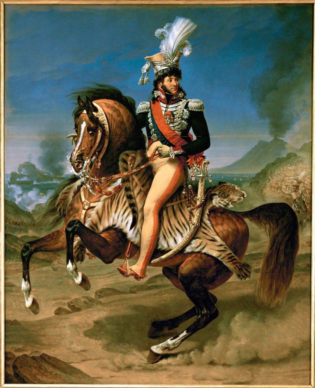Joachim Murat, König von Neapel, Marschall von Frankreich, zu Pferd von Antoine Jean Gros