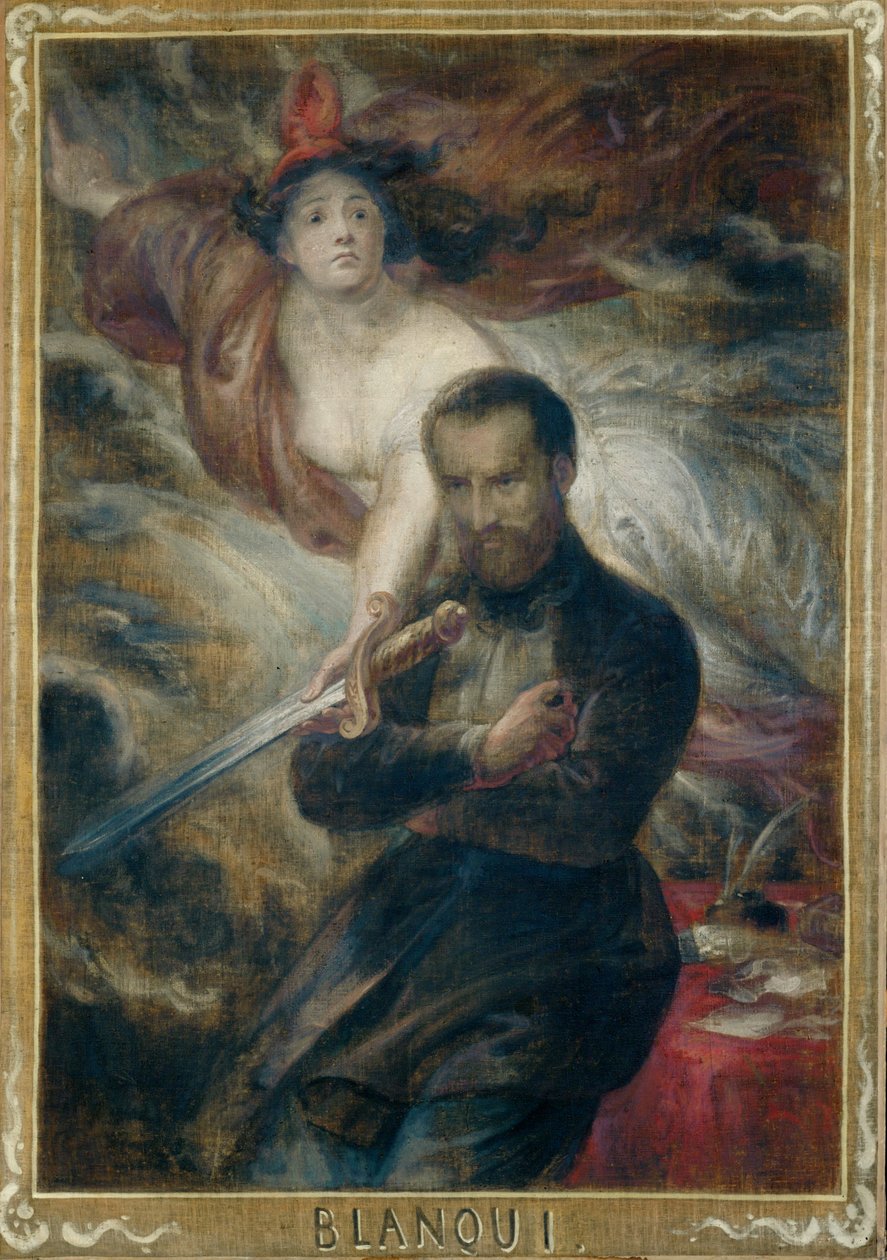 Auguste Blanqui, Journalist und Revolutionär, Mitglied der Kommune von 1871 von Antoine Joseph Wiertz