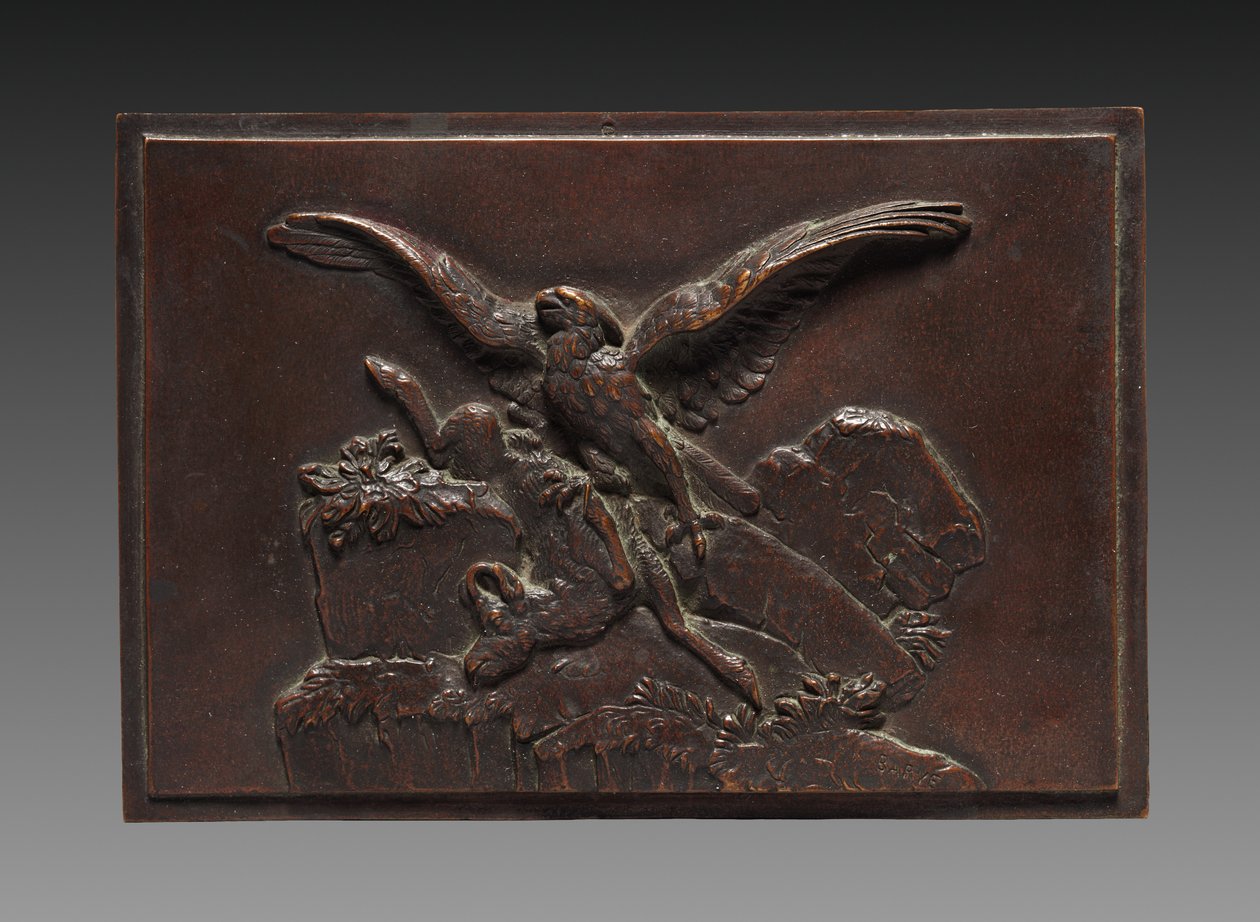 Adler mit Gämse, um 1830 - 1875 von Antoine Louis Barye