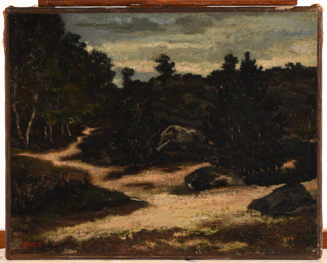 Chemin sableux en forêt de Fontainebleau von Antoine Louis Barye