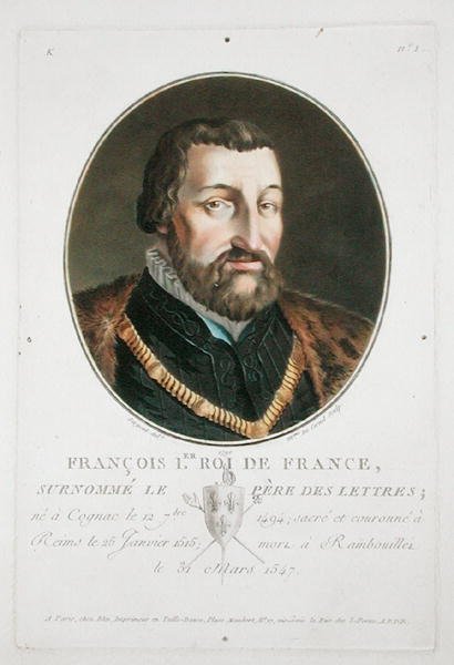 Franz I. (1494-1547), König von Frankreich von Antoine Louis Francois Sergent Marceau