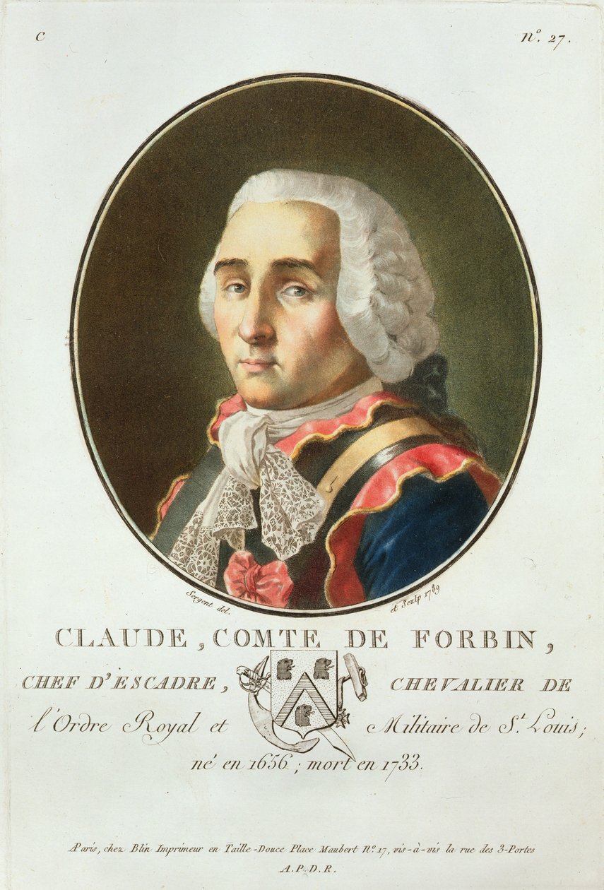Claude (1656-1733) Comte de Forbin, 1789, aus 