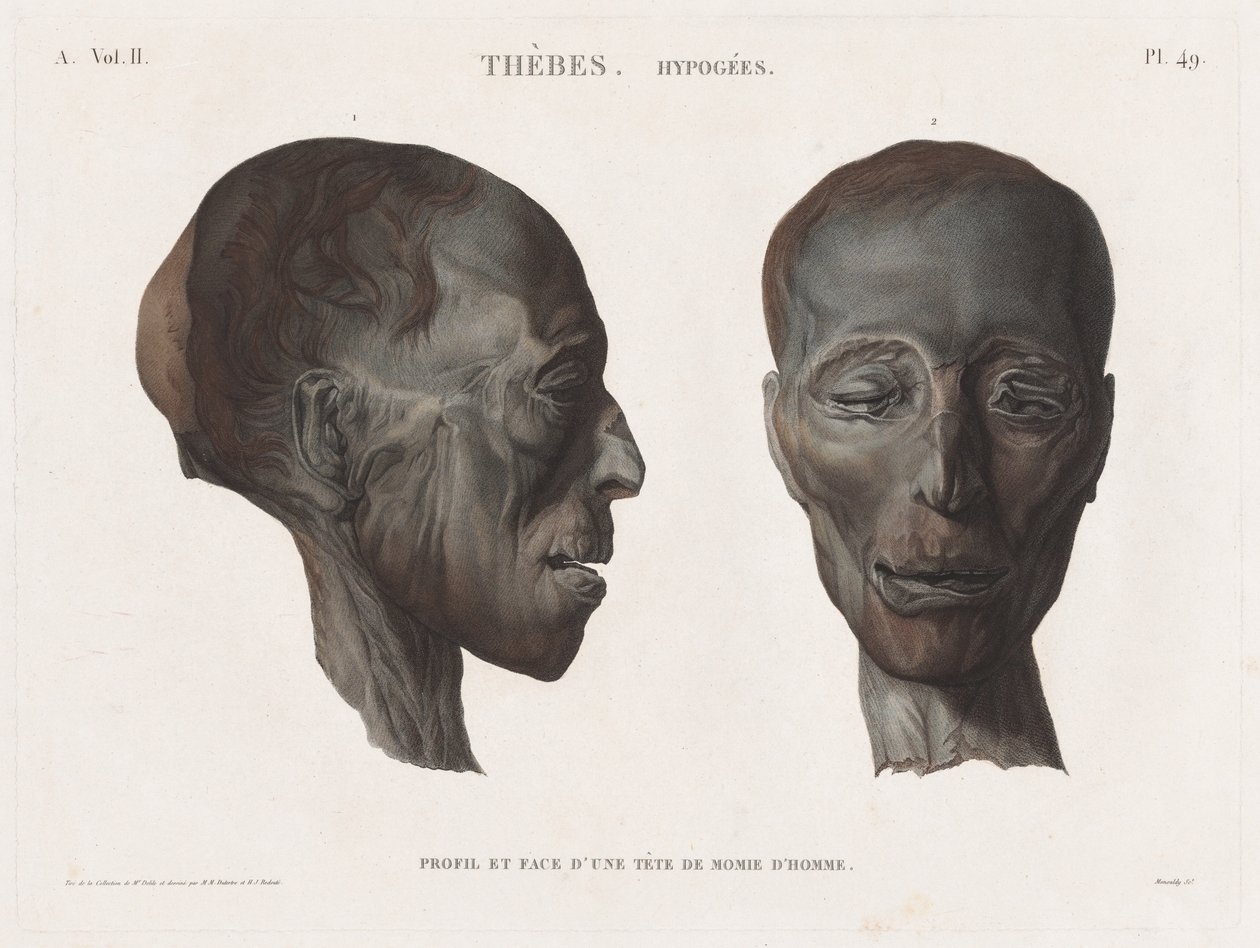 Beschreibung Ägyptens: Theben. Hypogäen Bd. II, Taf. 49 von Antoine Maxime Monsaldy