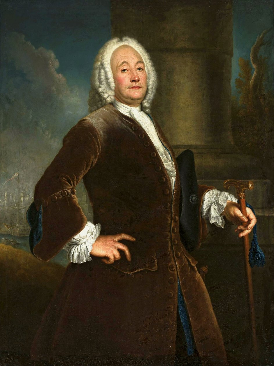 Porträt von Heinrich Voguell (1681–?) von Antoine Pesne