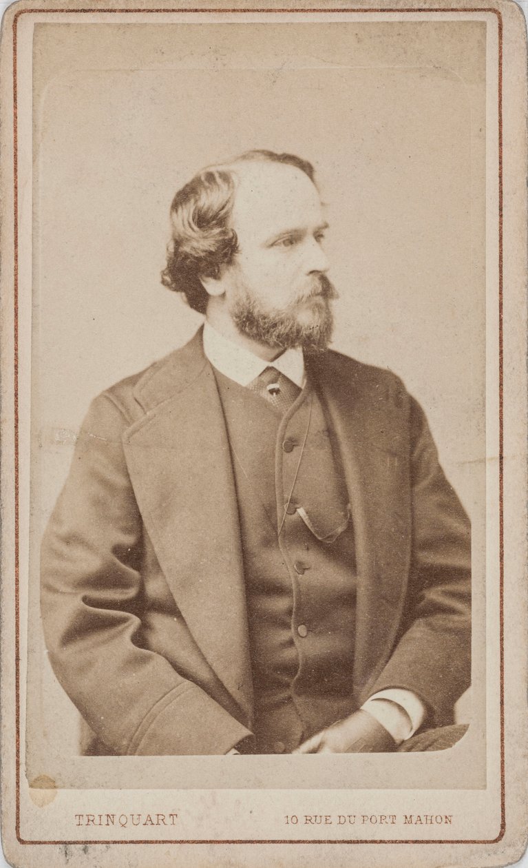 Porträt des Tänzers, Choreografen und Ballettmeisters Paul Taglioni 1808-1884, ca. 1860 von Antoine Rene Trinquart