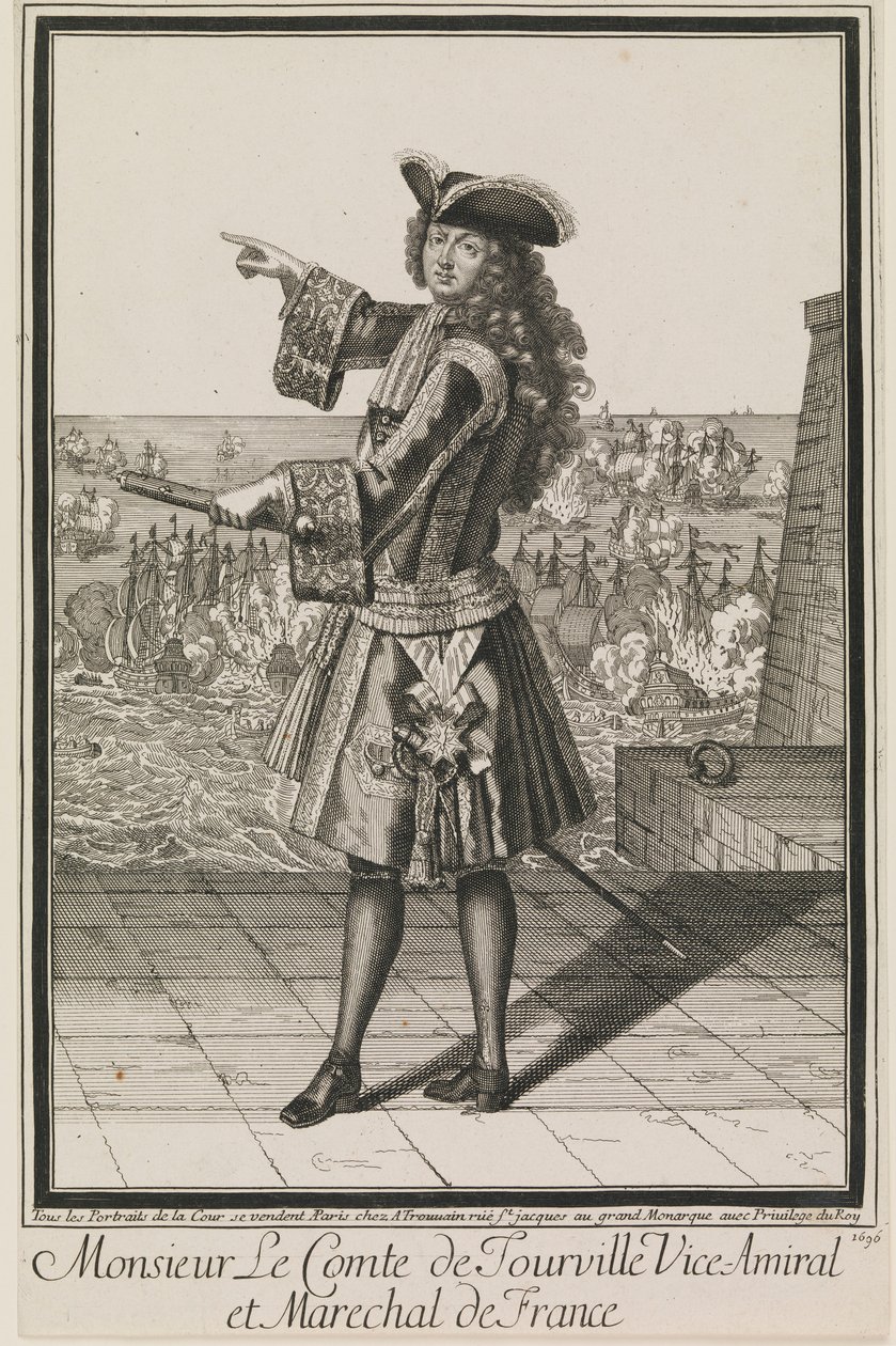 Monsieur Le Comte de Tourville Vizeadmiral und Marschall von Frankreich von Antoine Trouvain