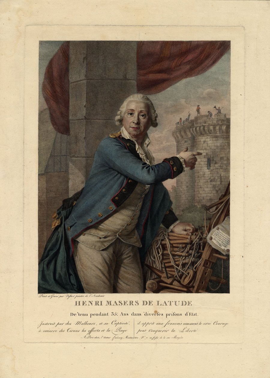 Porträt von Henri Masers de Latude von Antoine Vestier