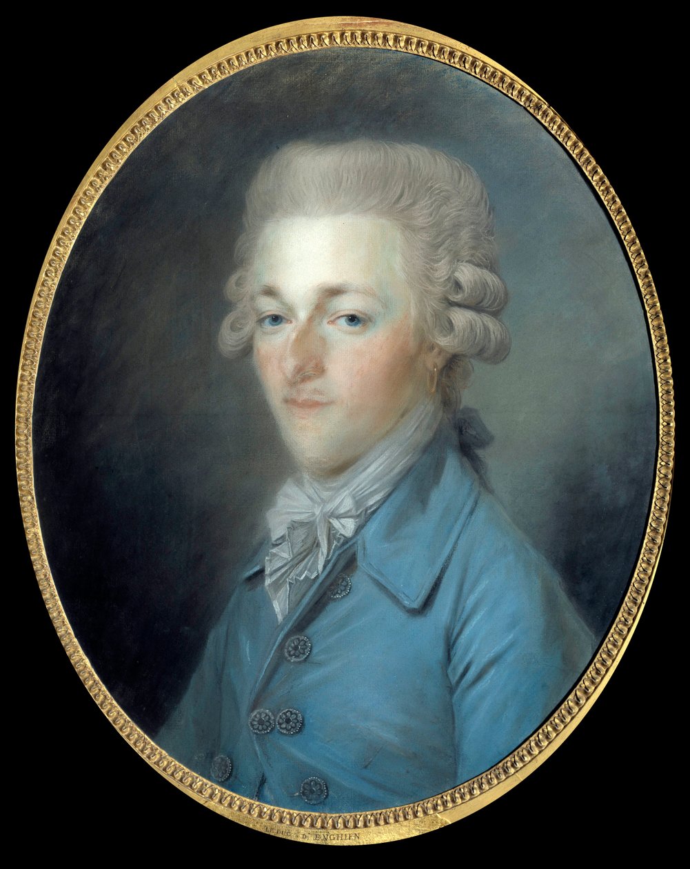 Porträt von Louis Antoine Henri de Bourbon, Herzog von Enghien (1772-1804). Gemälde von Antoine Vestier (1740-1824) 1804 von Antoine Vestier