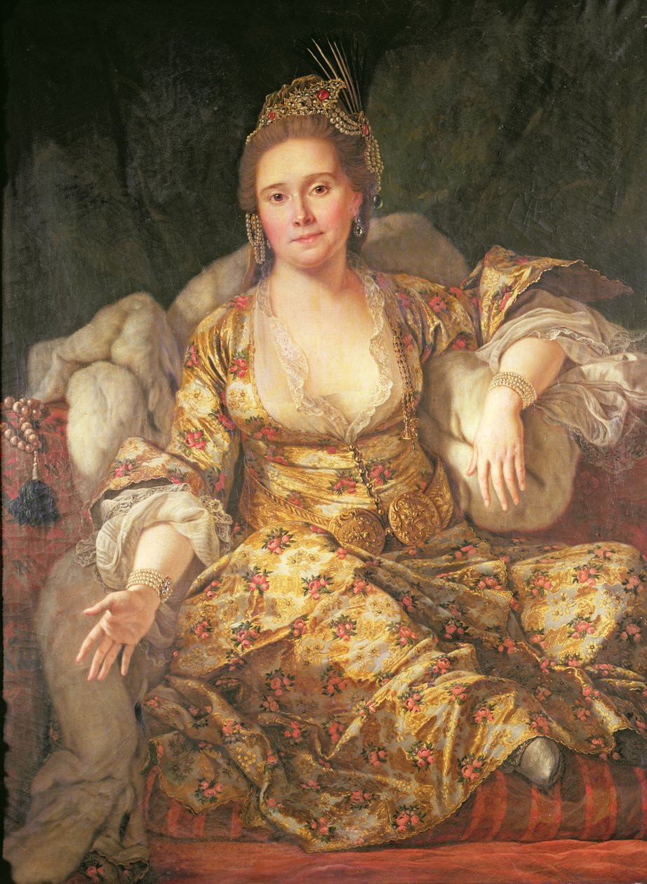 Annette, Comtesse de Vergennes im orientalischen Kostüm von Antoine de Favray