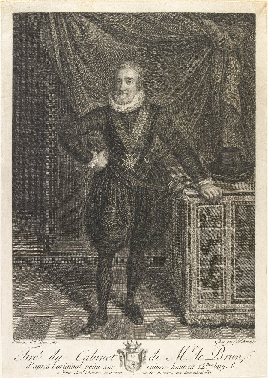 Porträt von Henri IV, ca. 1760er Jahre von Antoine de Marcenay Ghuy