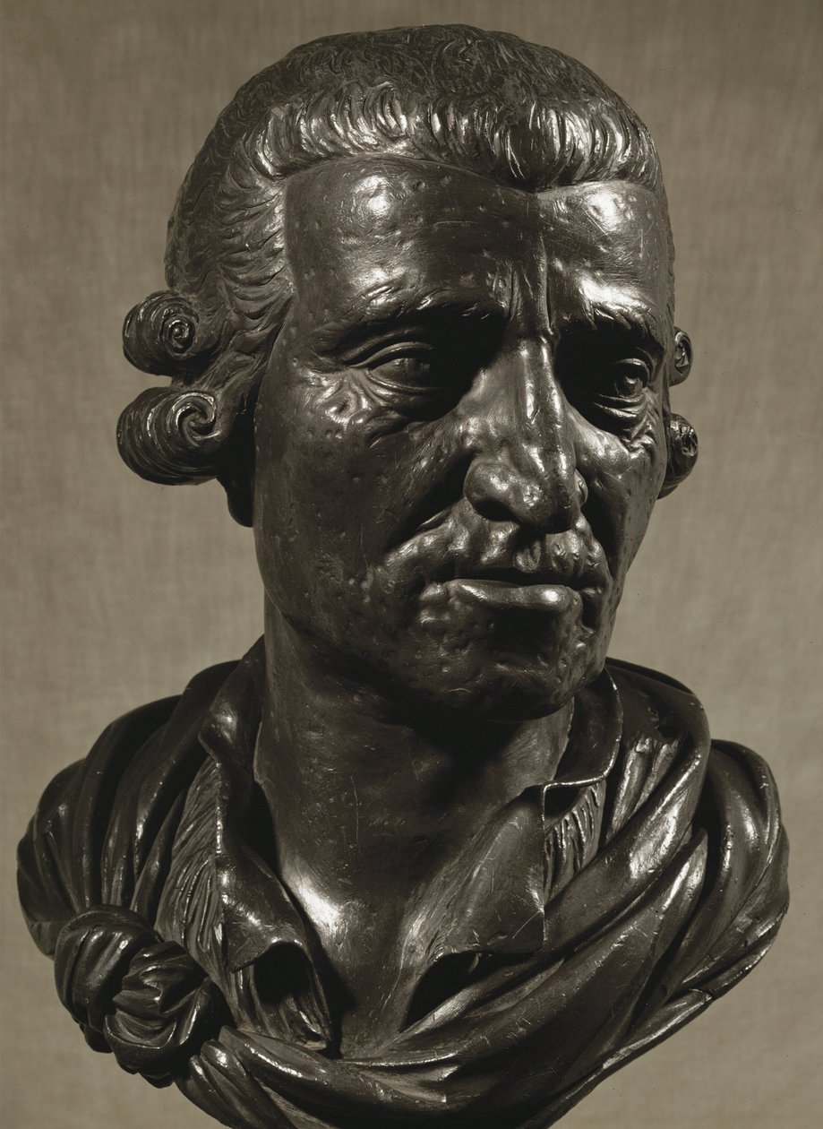 Joseph Haydn. Büste aus Gussblei von Anton Grassi