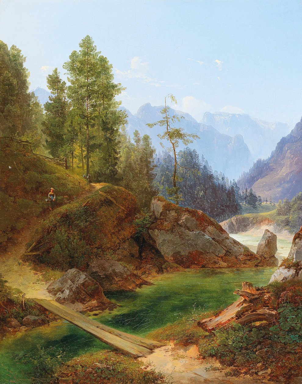 Blick auf die Hochalpen bei Weichselboden in der Steiermark von Anton Hansch