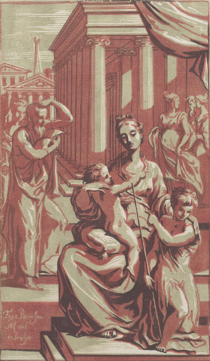 Die Jungfrau und das Kind mit Johannes dem Täufer, ca. 1722 von Anton Maria Zanetti