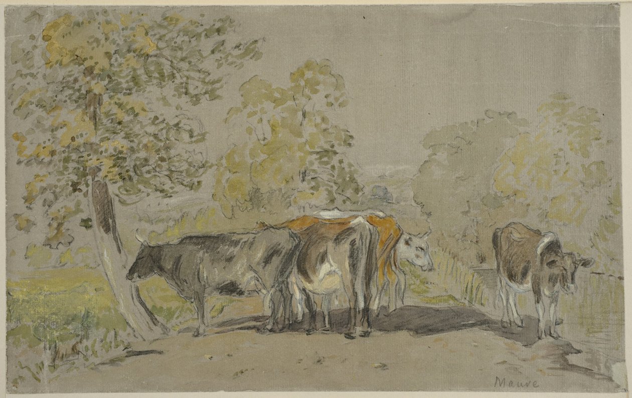 Landschaft mit Vieh von Anton Mauve