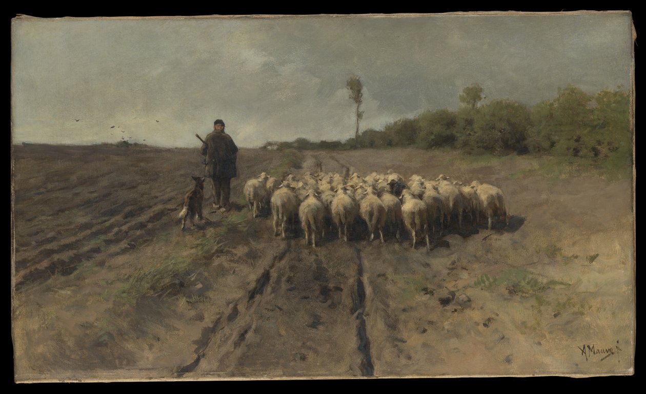 Die Rückkehr zur Herde von Anton Mauve