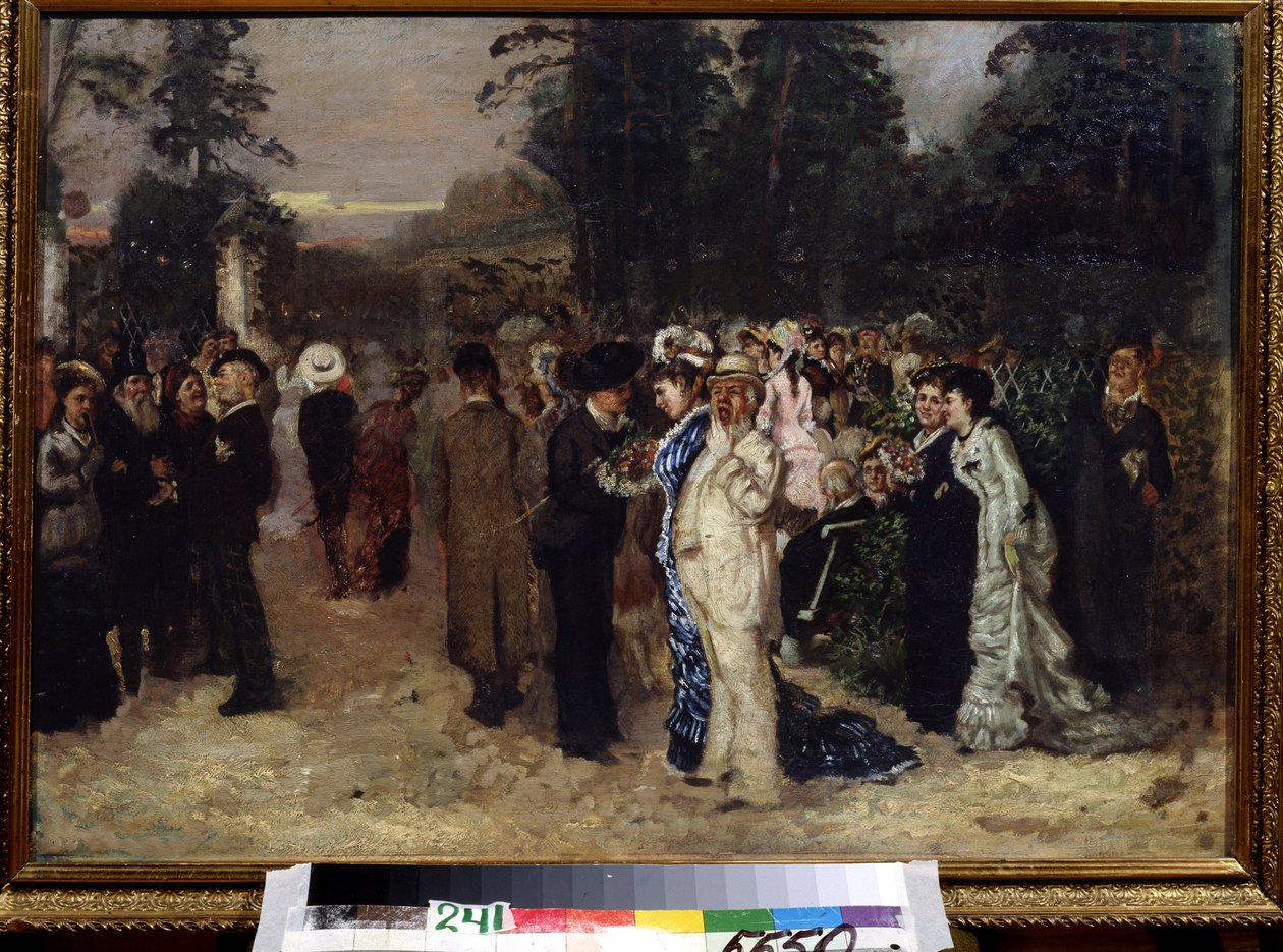 Öffentliche Feierlichkeiten im Sokolniki-Park (Moskau) von Anton Pavlovich Chekhov