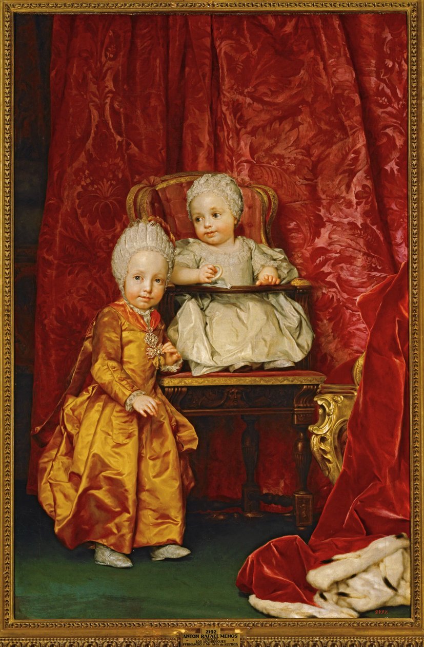 Erzherzog Ferdinand und Erzherzogin Maria Anna von Österreich von Anton Raphael Mengs