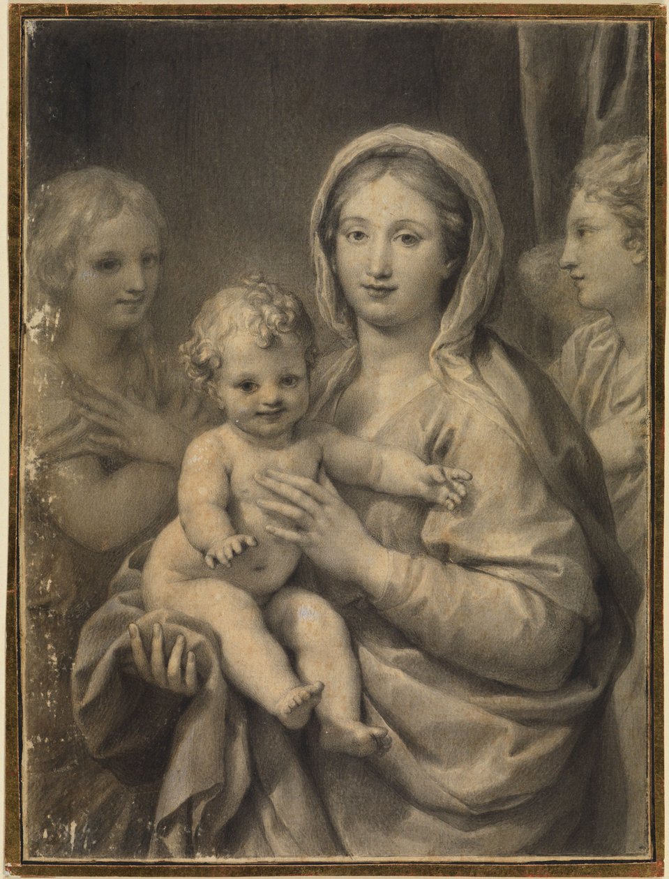 Madonna mit dem Kind und zwei Engel von Anton Raphael Mengs