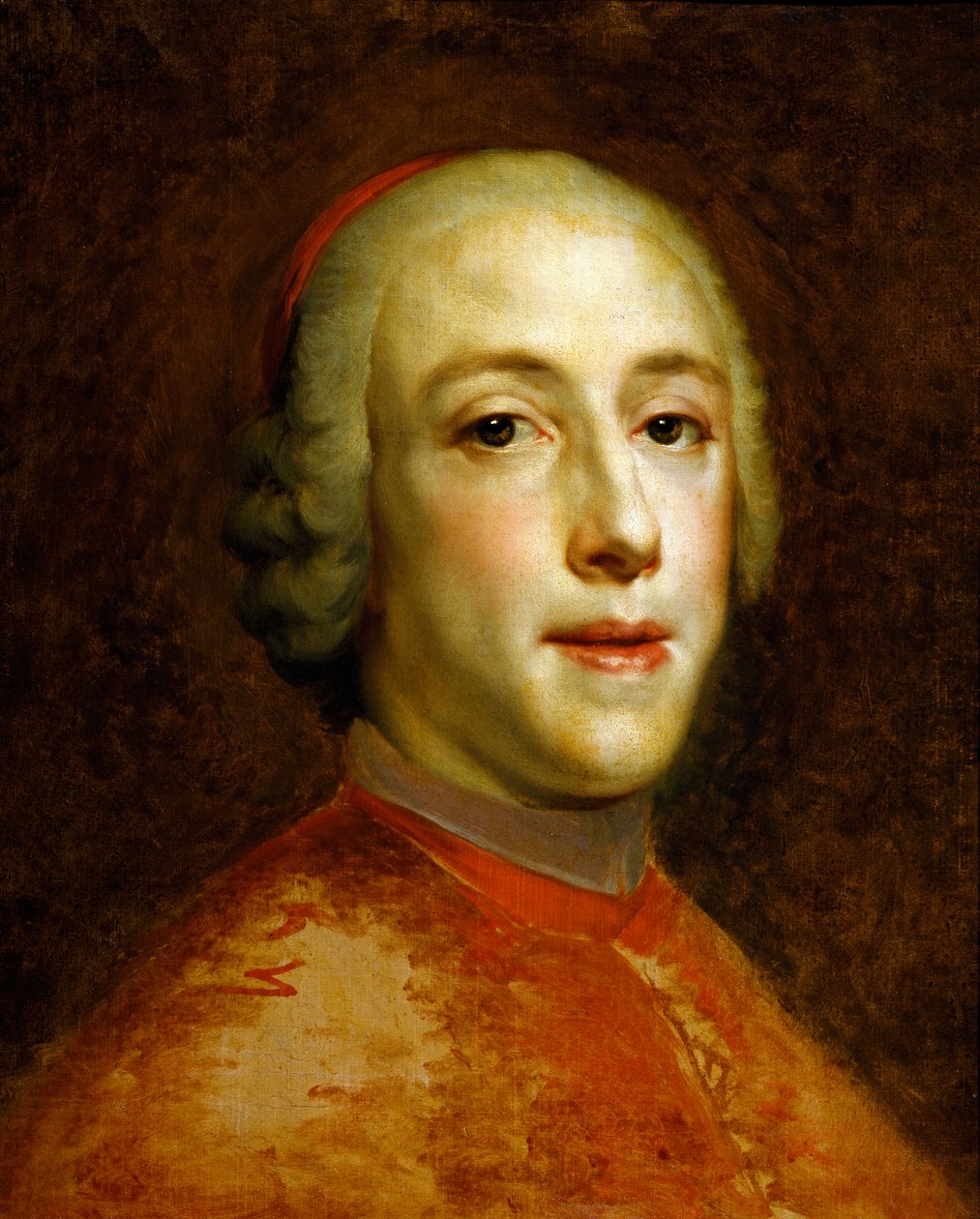 Porträt von Henry Benedict Marie Clement Edward Stuart, Kardinal York, um 1756 von Anton Raphael Mengs