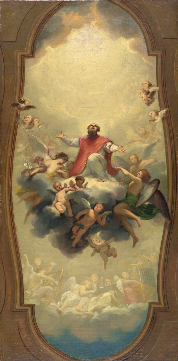 St. Eusebius wird in den Himmel getragen, um 1757 von Anton Raphael Mengs