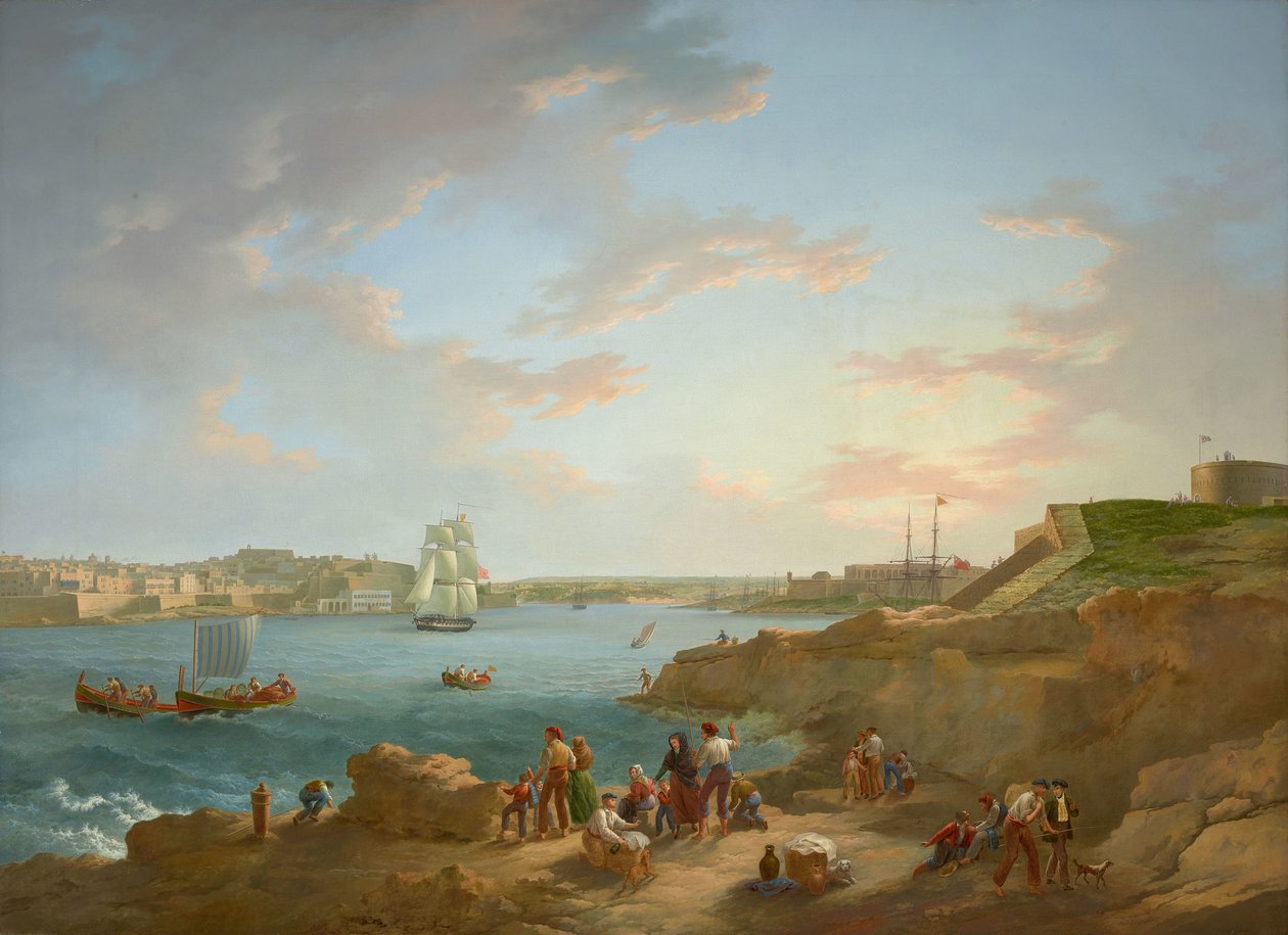 Malta Hafen (restauriert) von Anton Schranz
