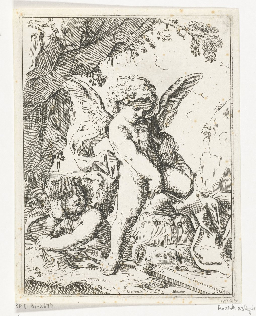 Cupido bricht seinen Bogen von Anton van der Borcht