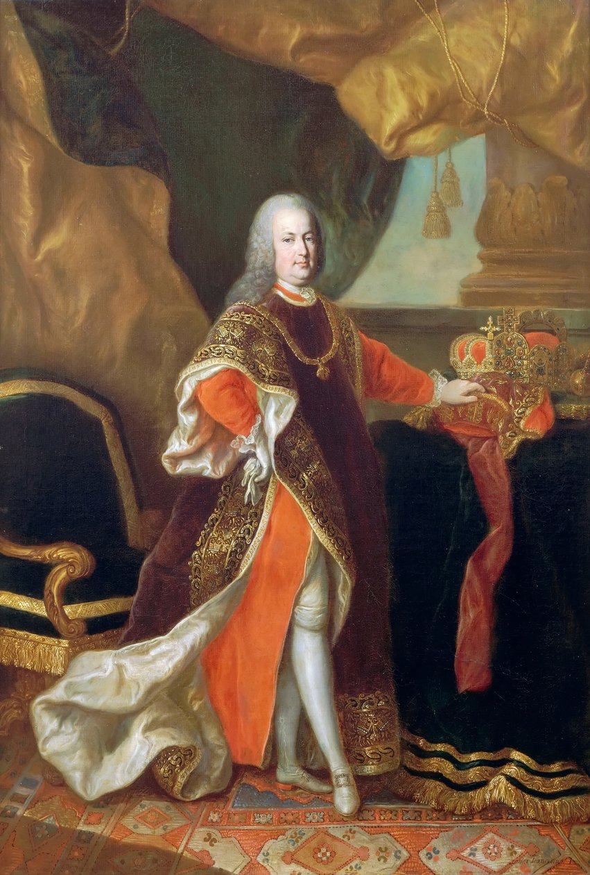 Porträt von Kaiser Franz I. von Österreich 1708-1765 von Anton von Maron