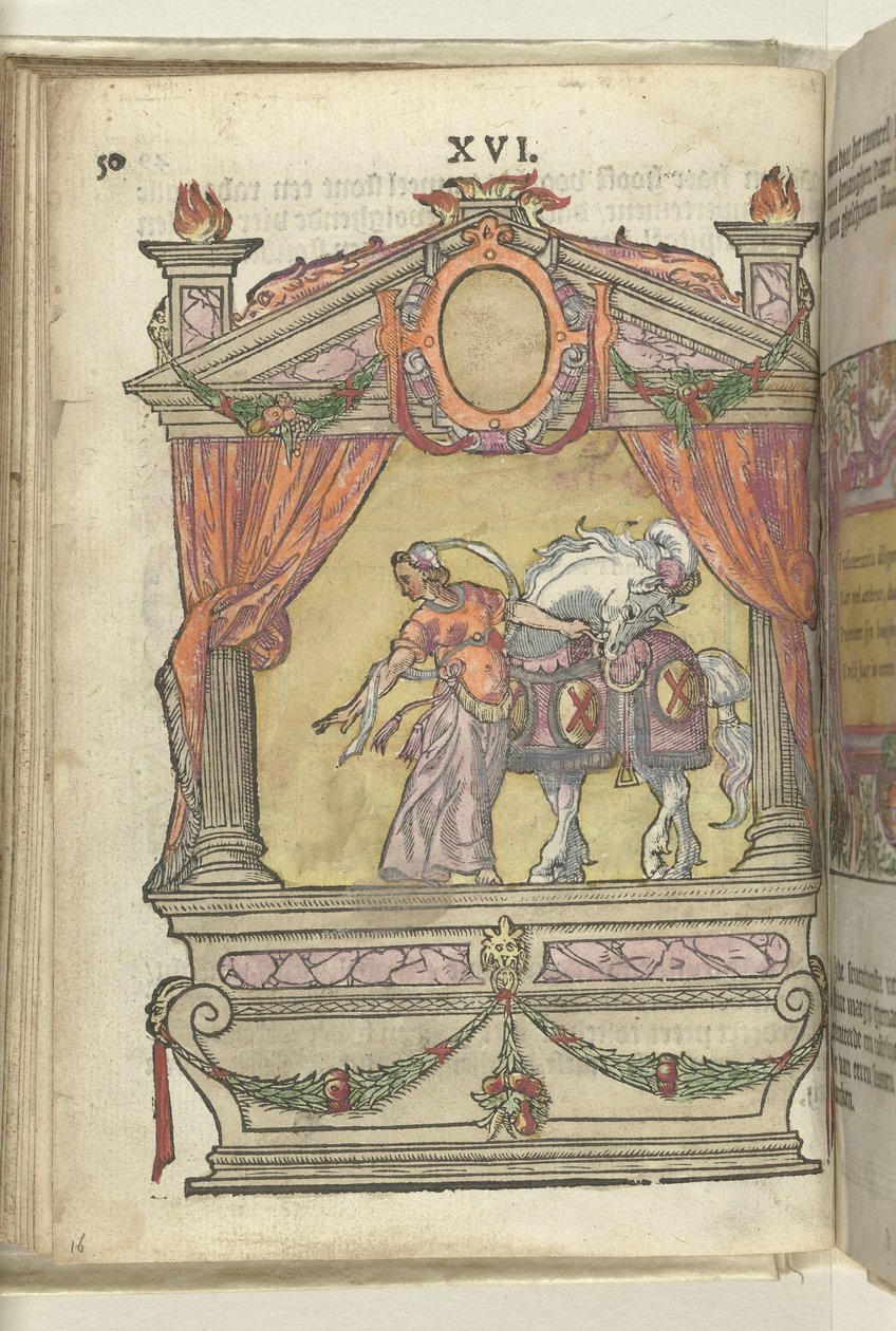 Szene mit Personifikation der Beharrlichkeit (Perseverantia), 1578 von Antoni van Leest
