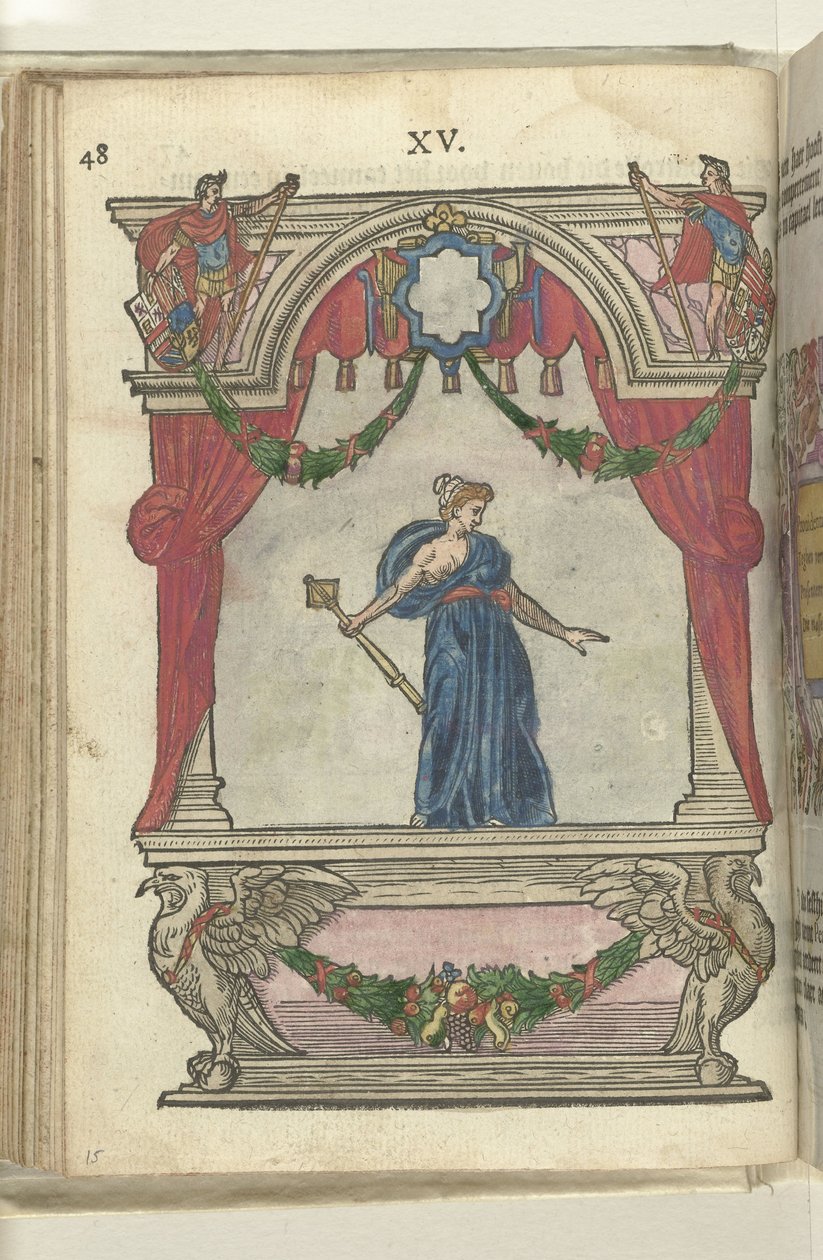 Szene mit Personifikation der Vorsehung (Providentia), 1578 von Antoni van Leest
