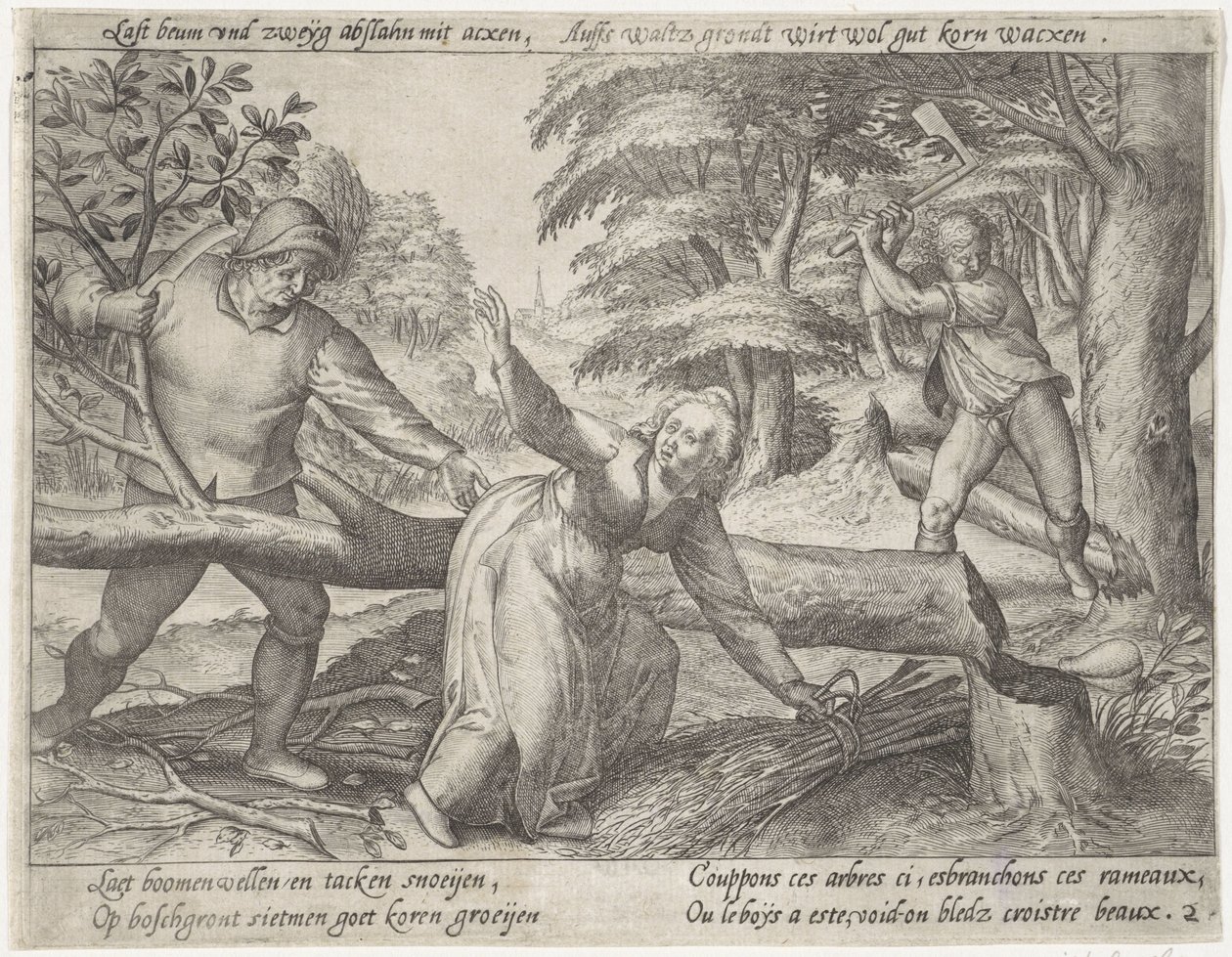 Rodung des Waldes von Antonie Wierix (II) (possibly)