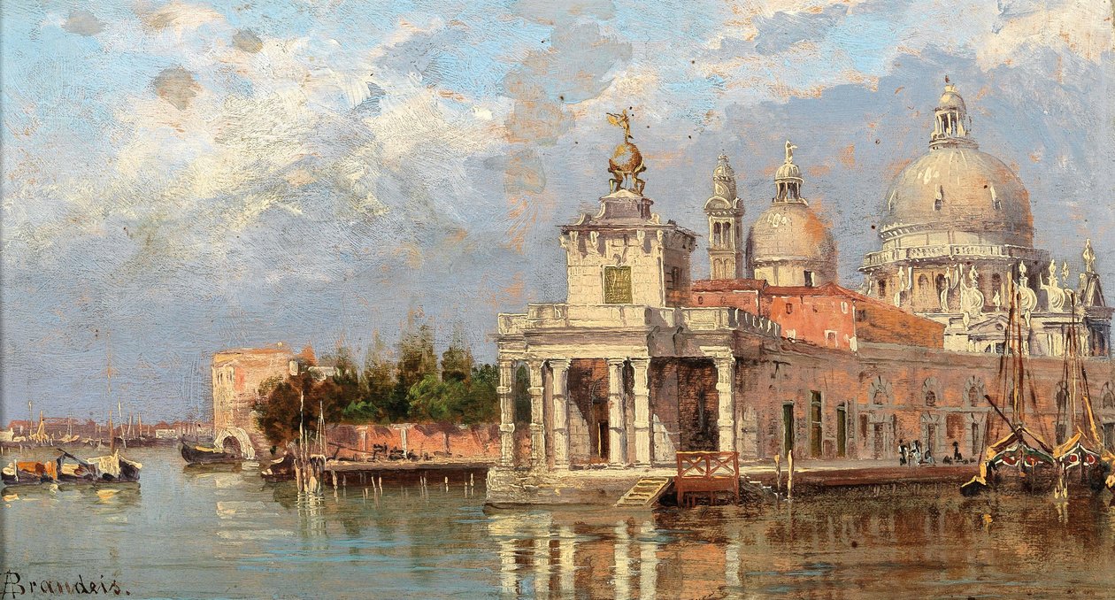 Dogana und Santa Maria della Salute von Antonietta Brandeis