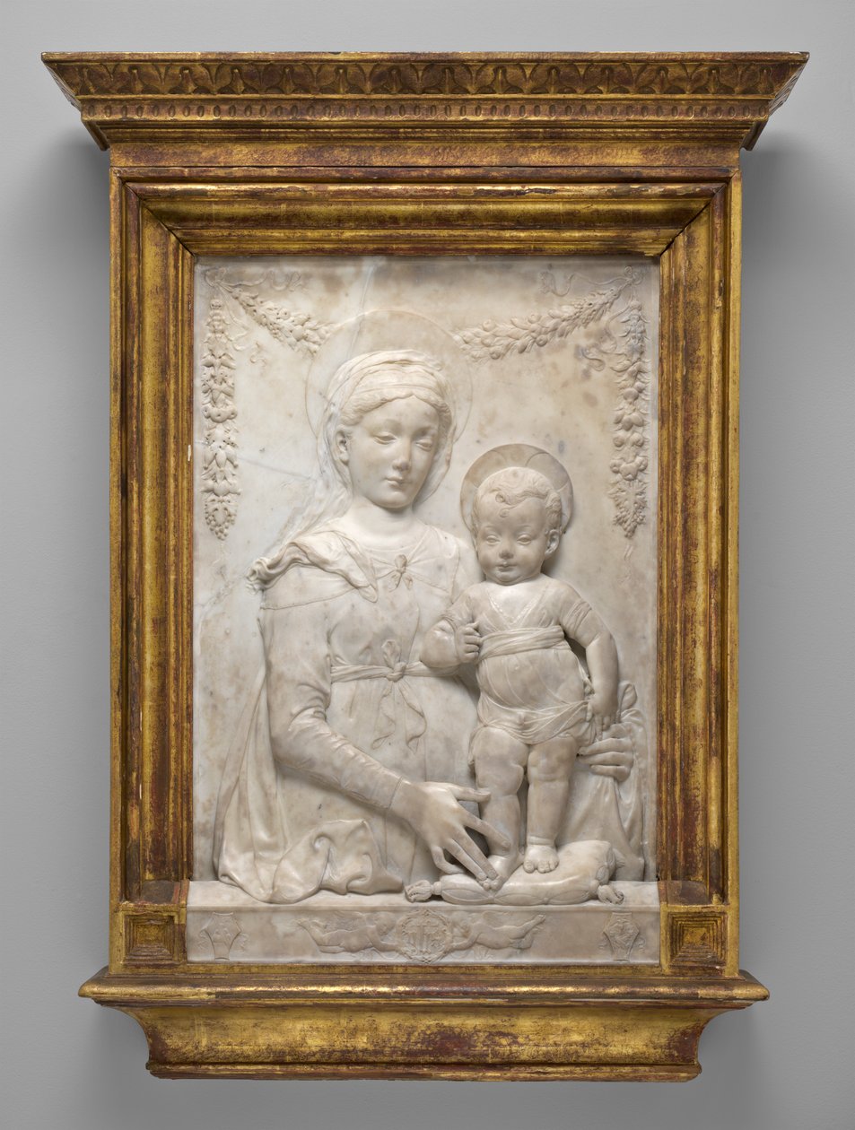 Madonna und Kind, ca. 1475-1478 (Marmor) von Antonio Rossellino