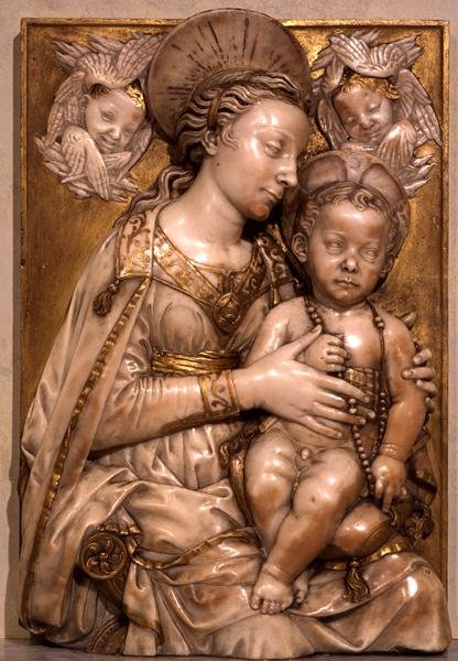 Madonna und Kind von Antonio (attr. to workshop of) Rossellino
